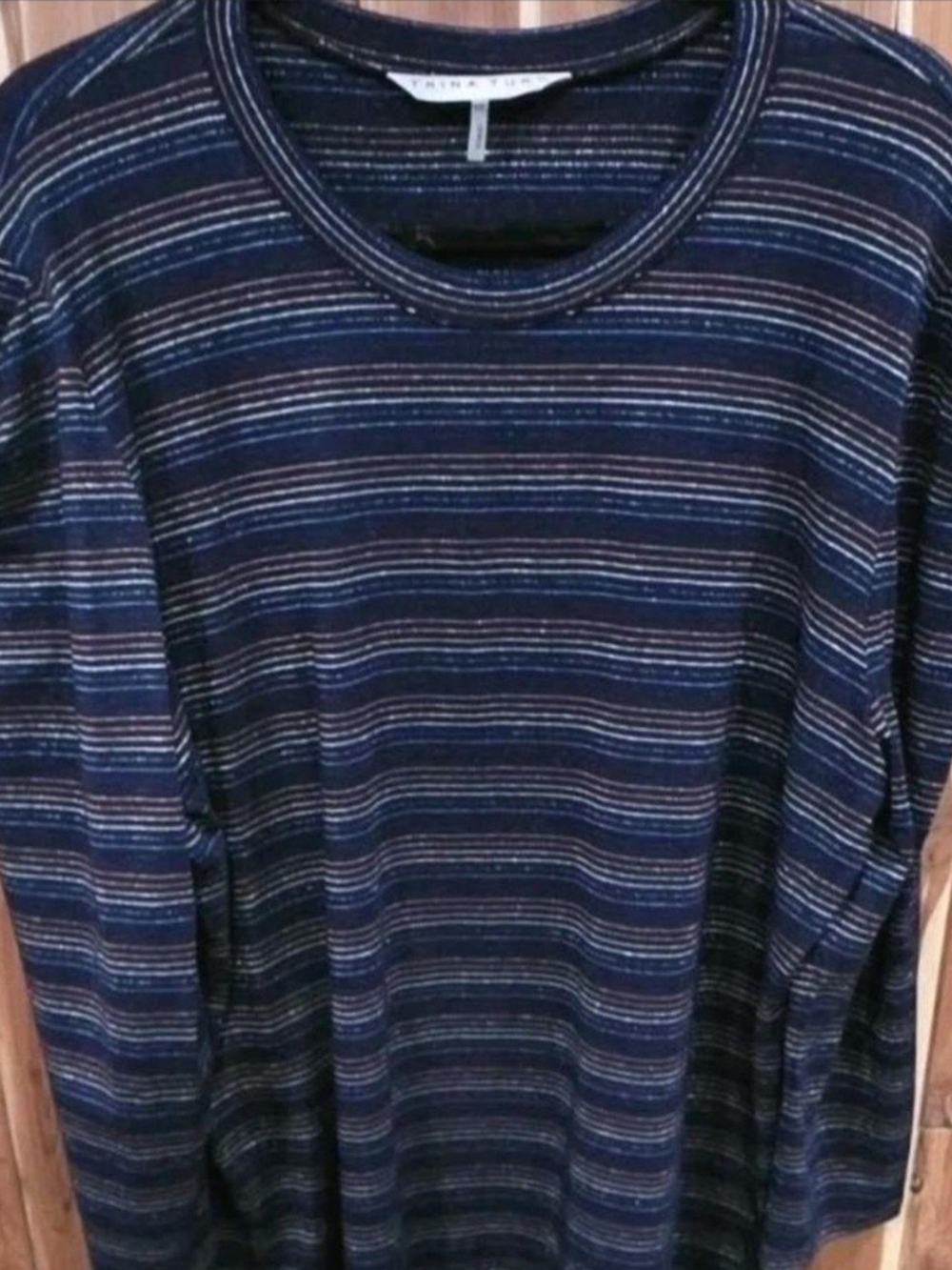 Trina Turk Puffed Sleeve Glitter Top Xxl